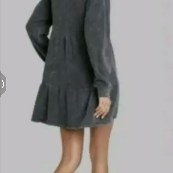 Women's Wild Fable Mock Neck Black Wash Sweater Dress XS - Picture 5 of 5